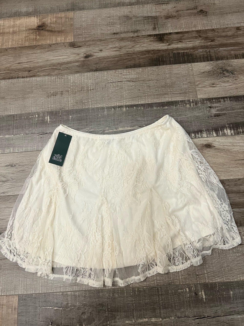 wild fable Ivory Lace Circle Skirt Sz small NWT - Picture 1 of 7